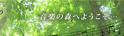 音楽の森へようこそ・・・